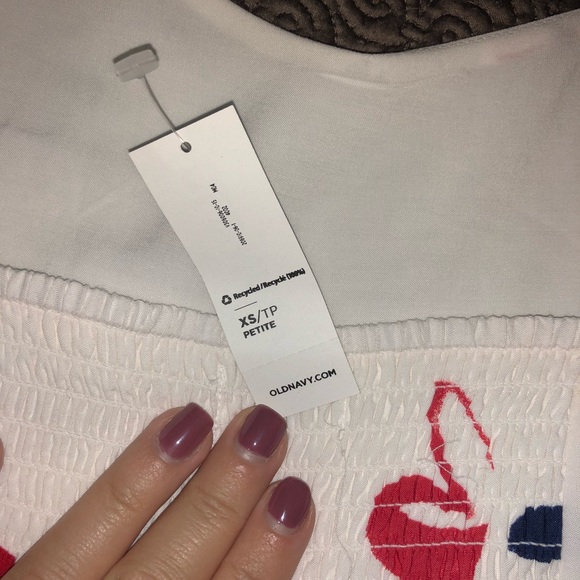 Red, white, and blue floral sundress. - Picture 3 of 3